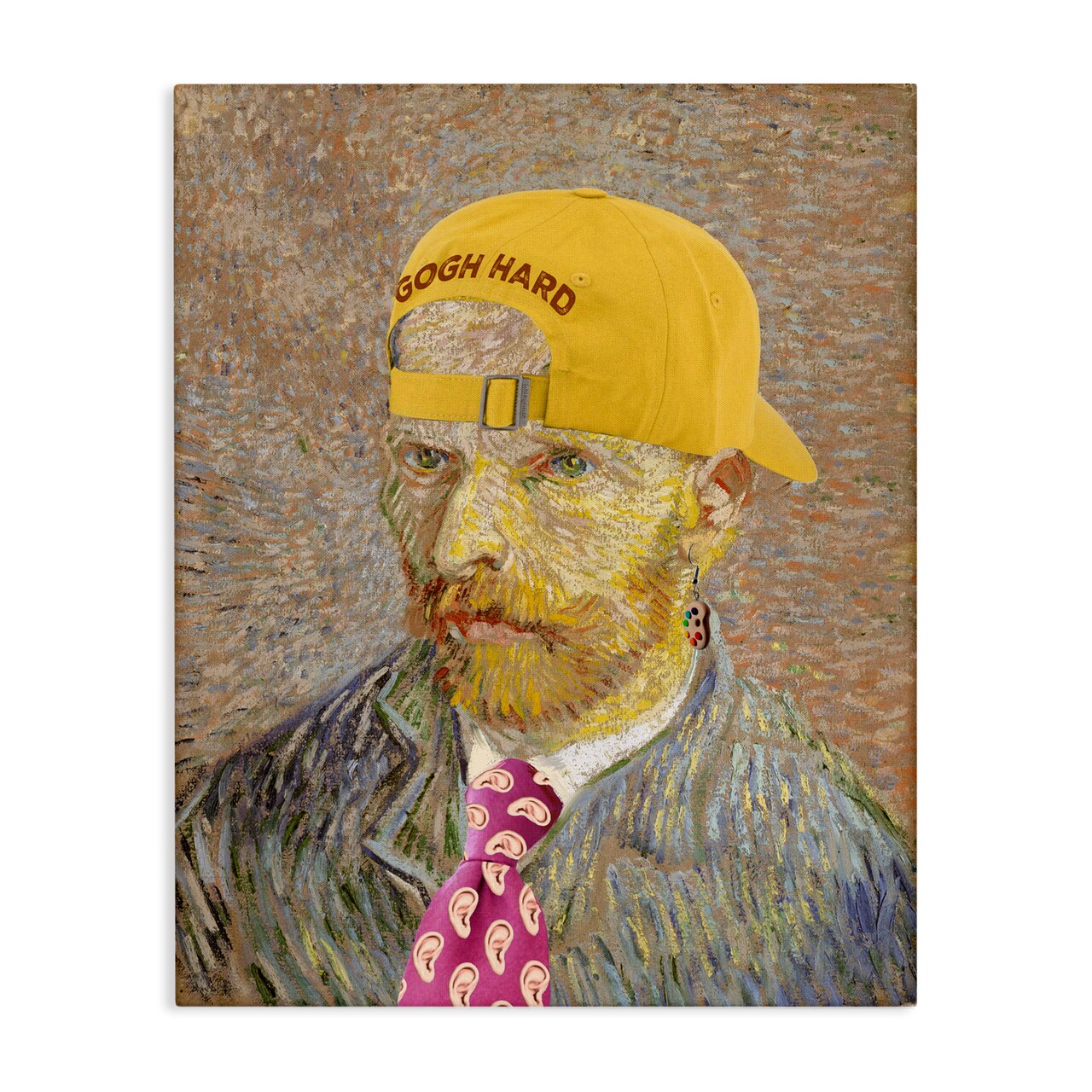 Stupell Industries Van Gogh in Yellow hat Canvas, design by Masters Redux